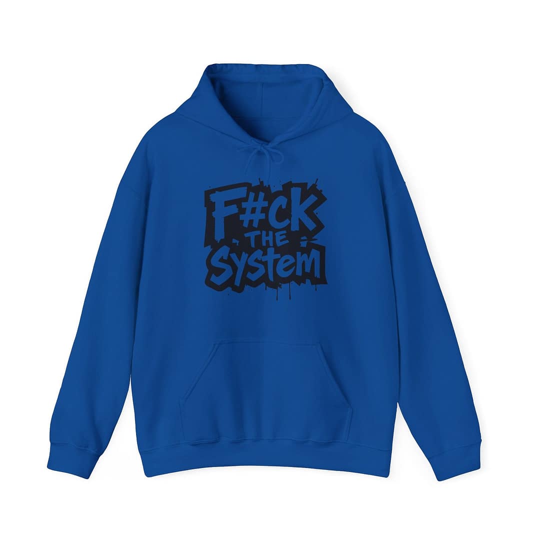 F#ck the System Men's Hoodie - Image 12
