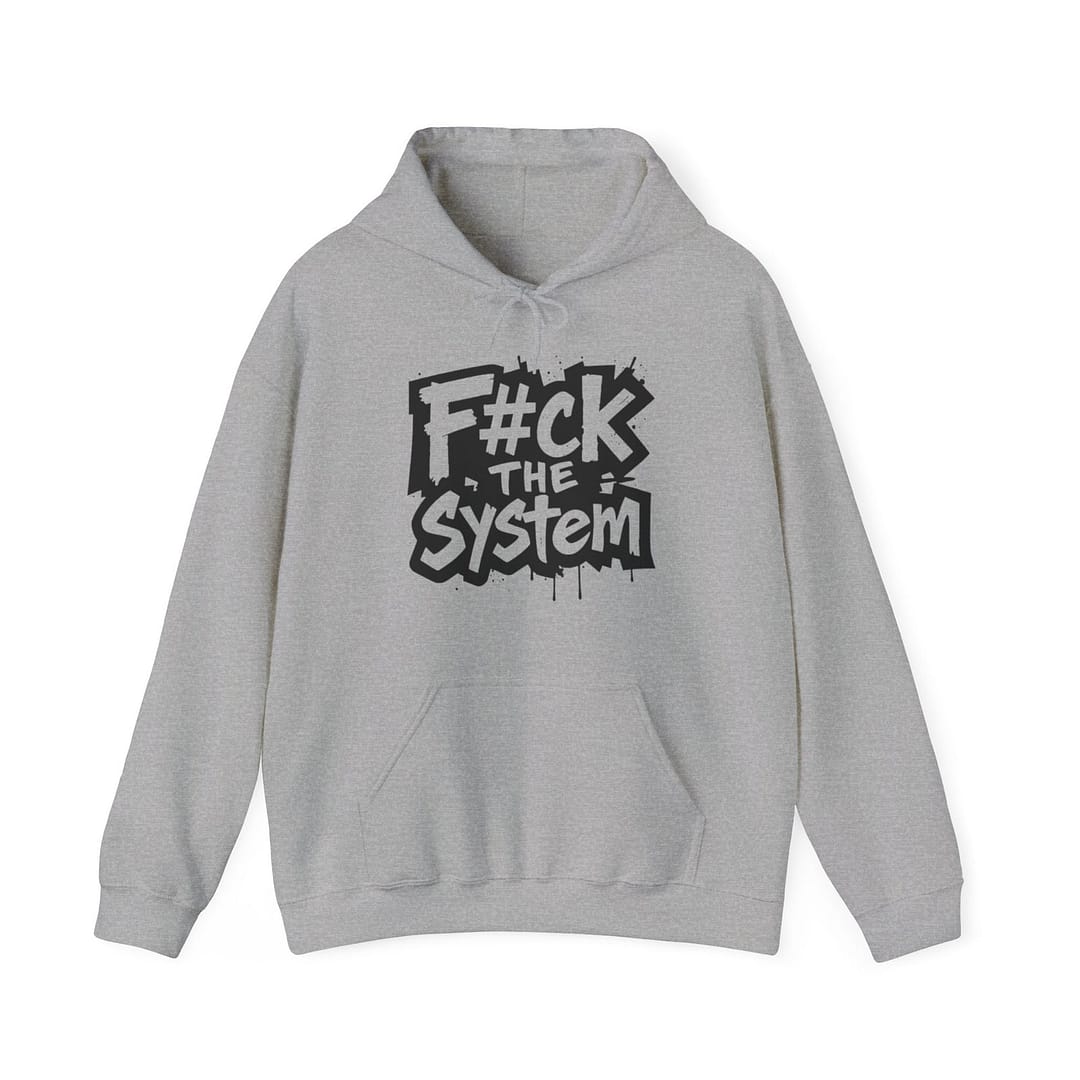 F#ck the System Men's Hoodie - Image 8