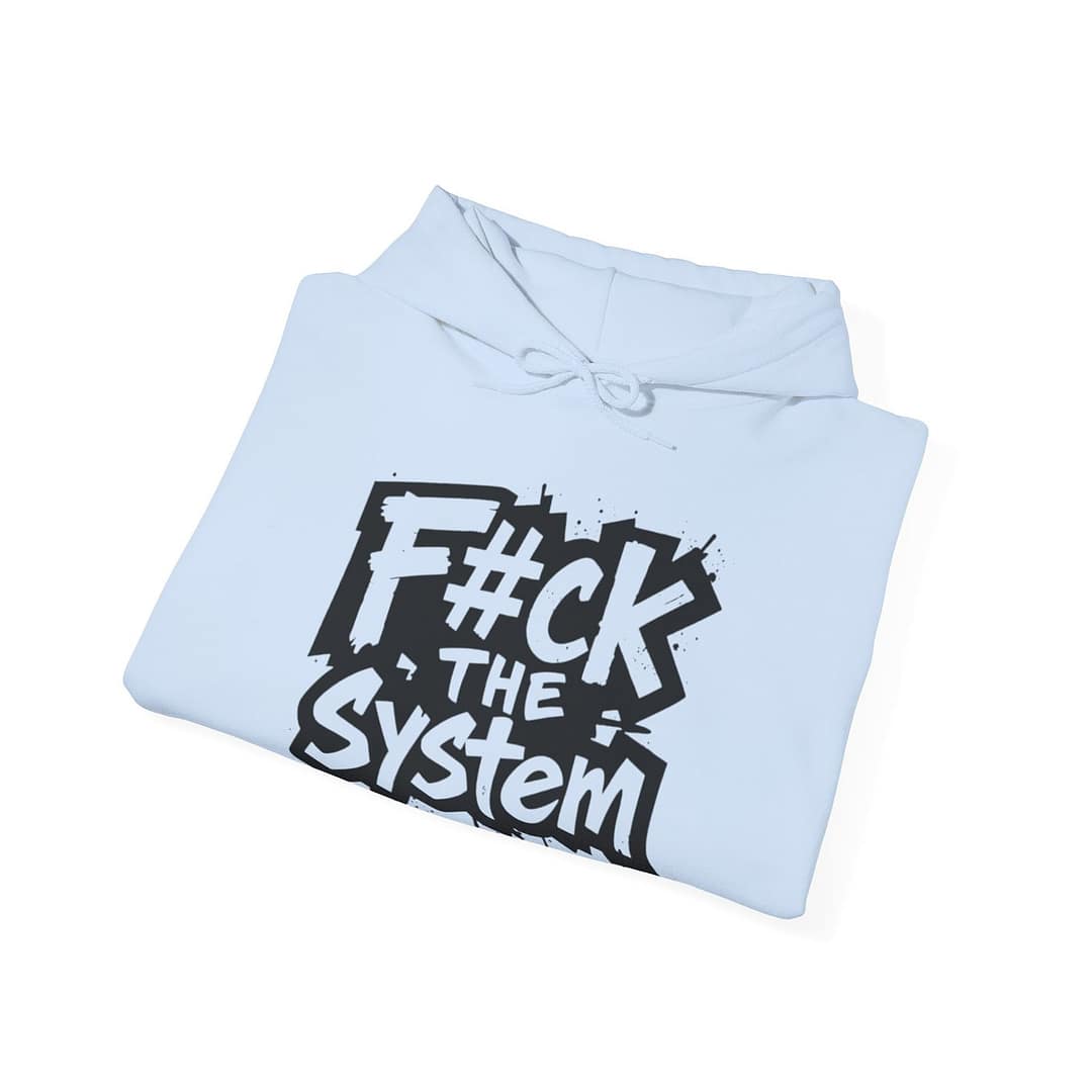 F#ck the System Men's Hoodie - Image 11