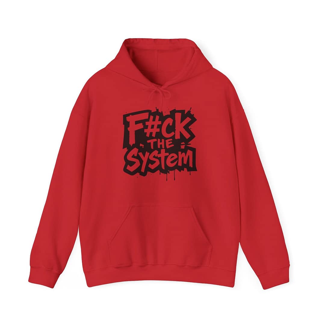 F#ck the System Men's Hoodie - Image 16