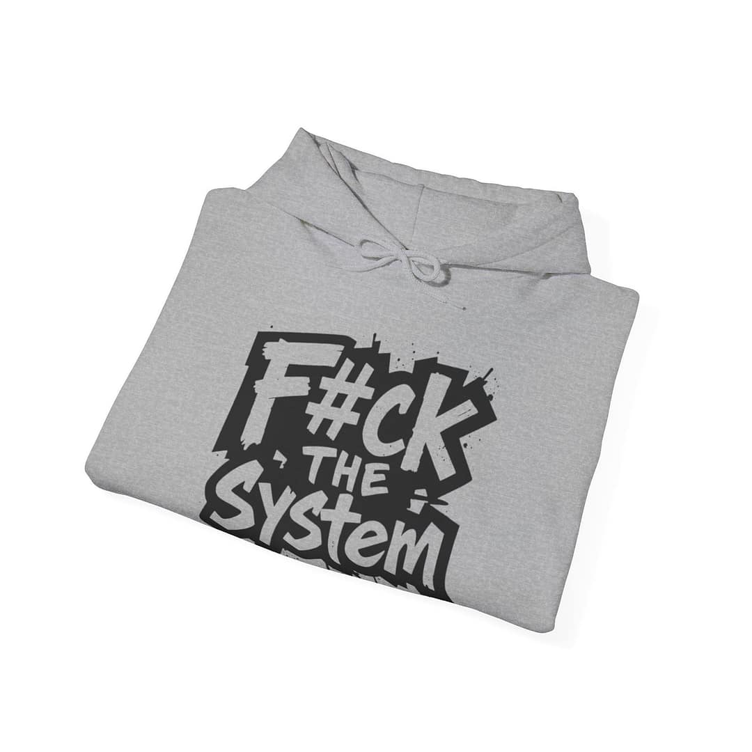 F#ck the System Men's Hoodie - Image 9