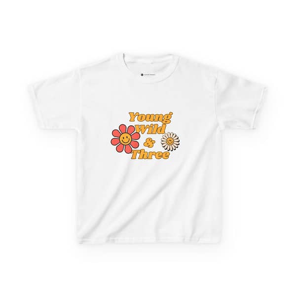 Young Wild & Three Children's Cotton T-Shirt